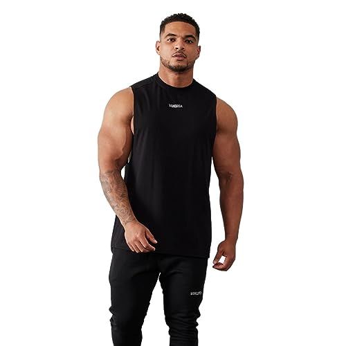 Vanquish Fitness ヴァンキッシュフィットネス ESSENTIAL OVERSIZED SLEEVELESS T SHIRTメンズ オーバーサイズ Tシャツ 筋トレ トレーニング ウエア m