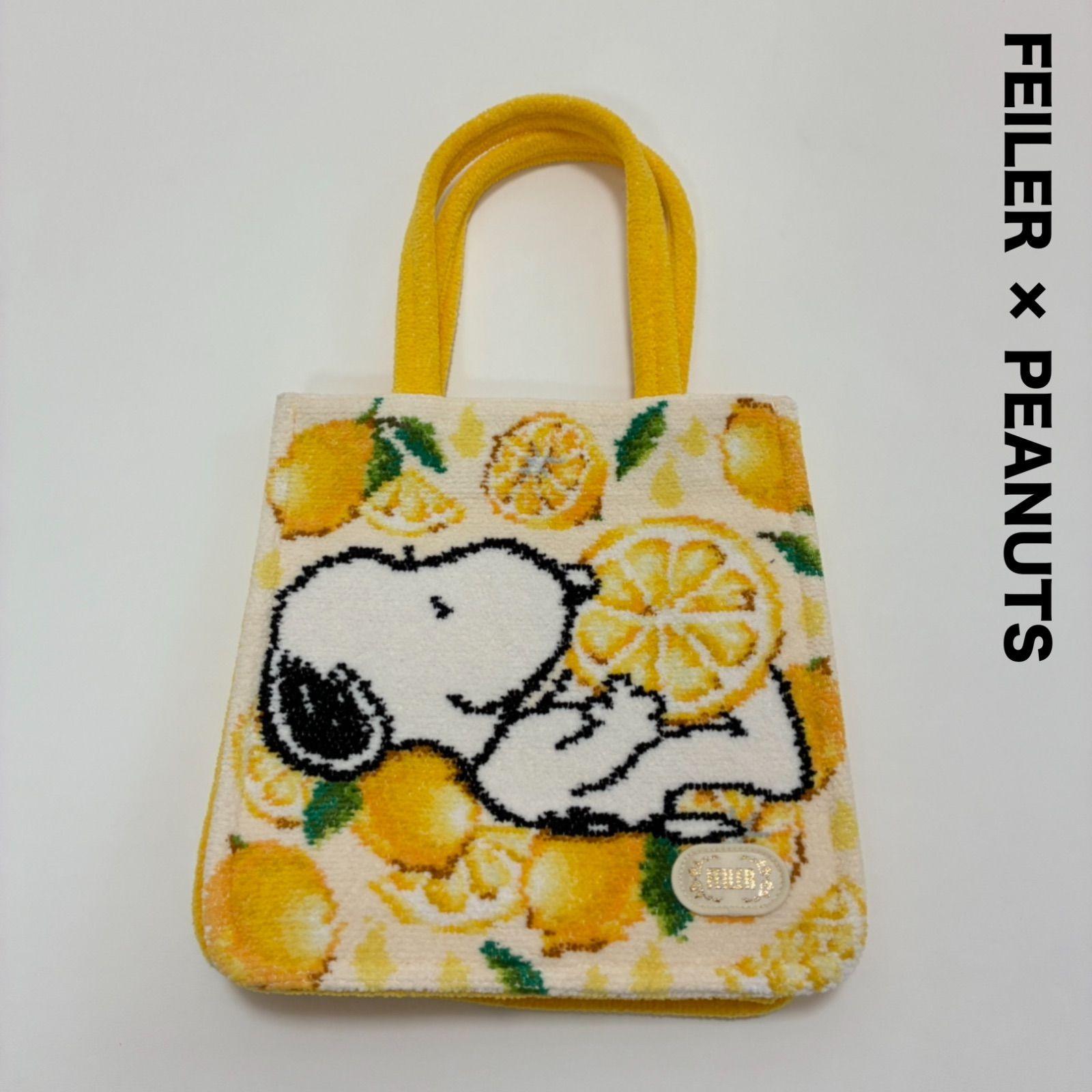 FEILER フェイラー × PEANUTS スヌーピー☆シトロン ハンドバッグ 