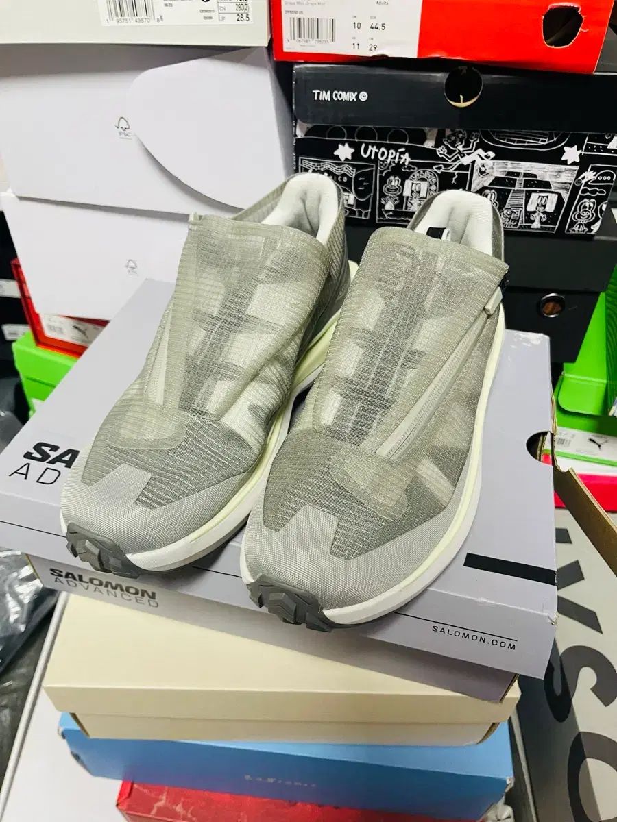 285 SALOMON オデッセイ ミュール グレー