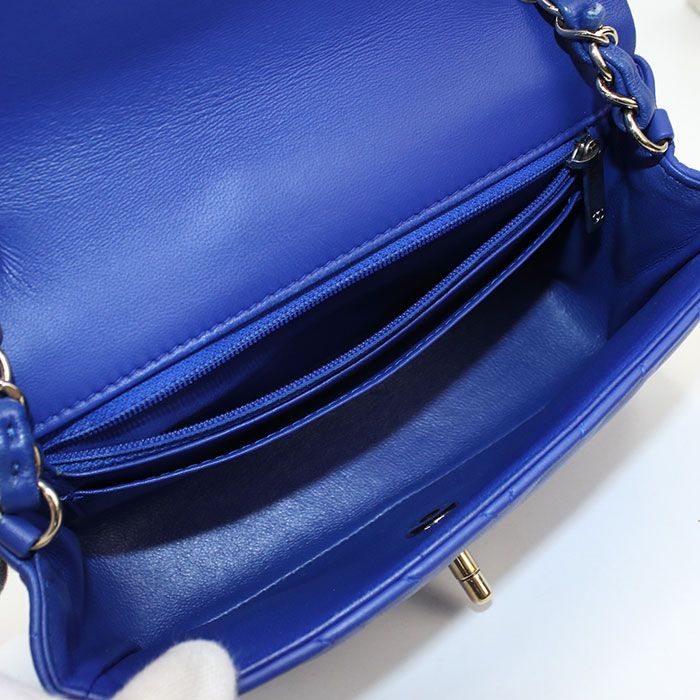 CHANEL シャネル チェーン シェブロン ショルダーバッグ ラムスキン