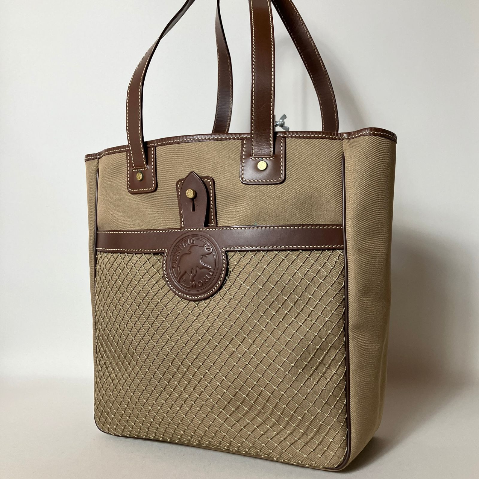 2512-151｜ ｜ハンティングワールド トートバッグ カーキ