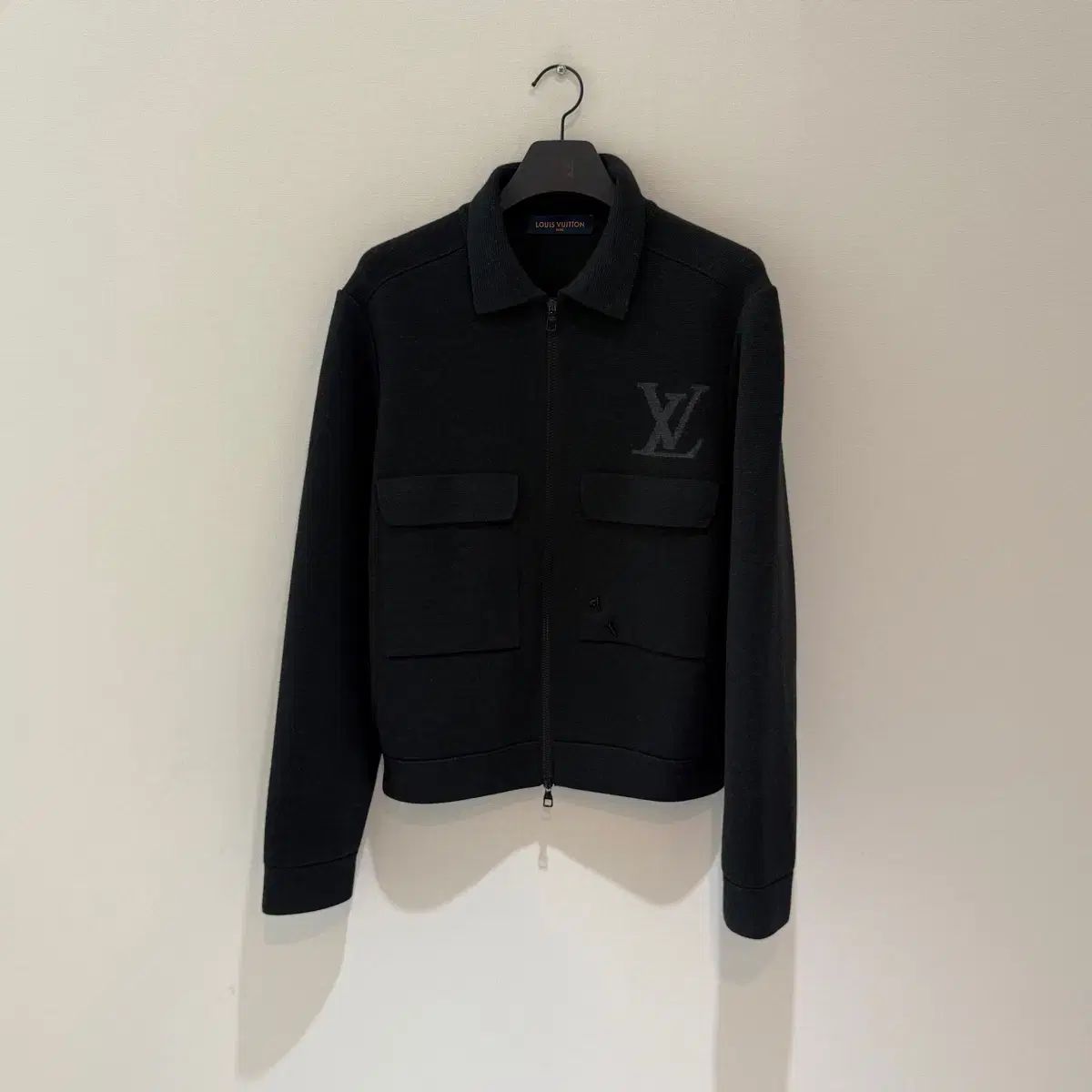 Lサイズ ルイヴィトン インタルシア ニット ジップアップ