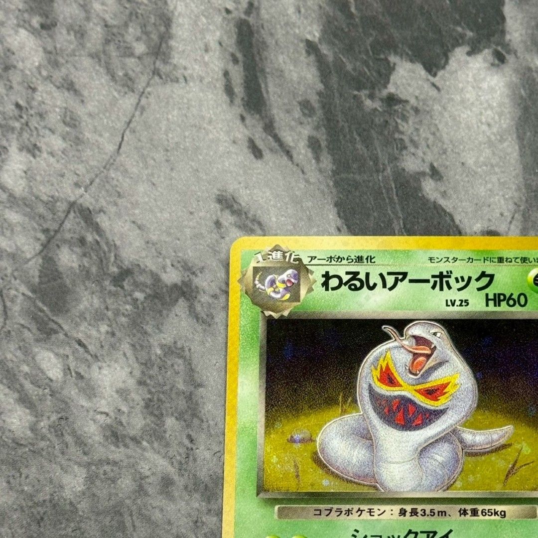○旧裏 No.024[☆] わるいアーボック LV.25 ポケモンカード 第4弾拡張