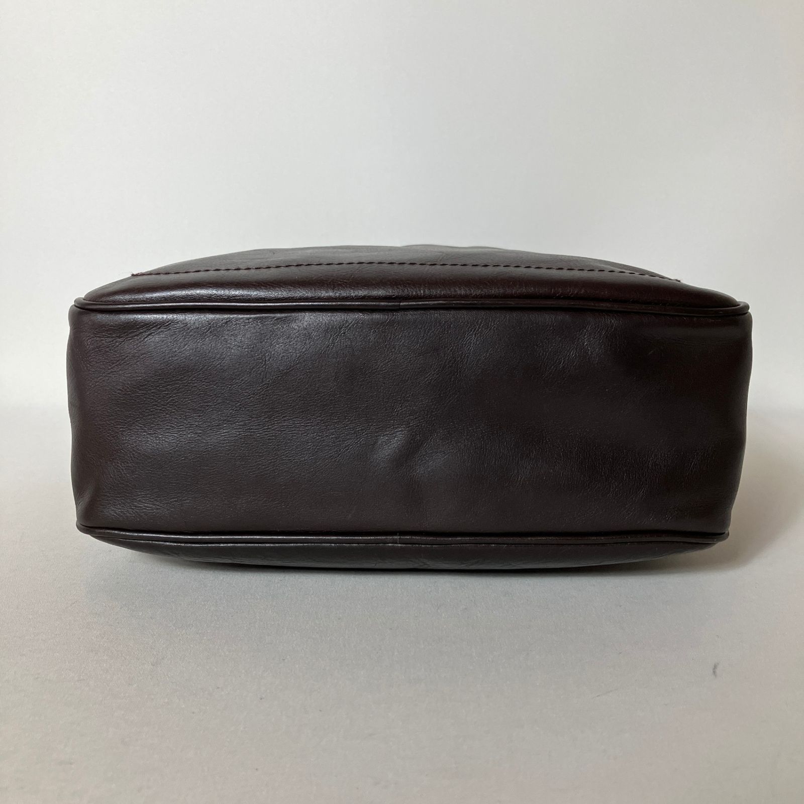 2512-168｜美品｜バリー ショルダーバッグ レザー ダークブラウン