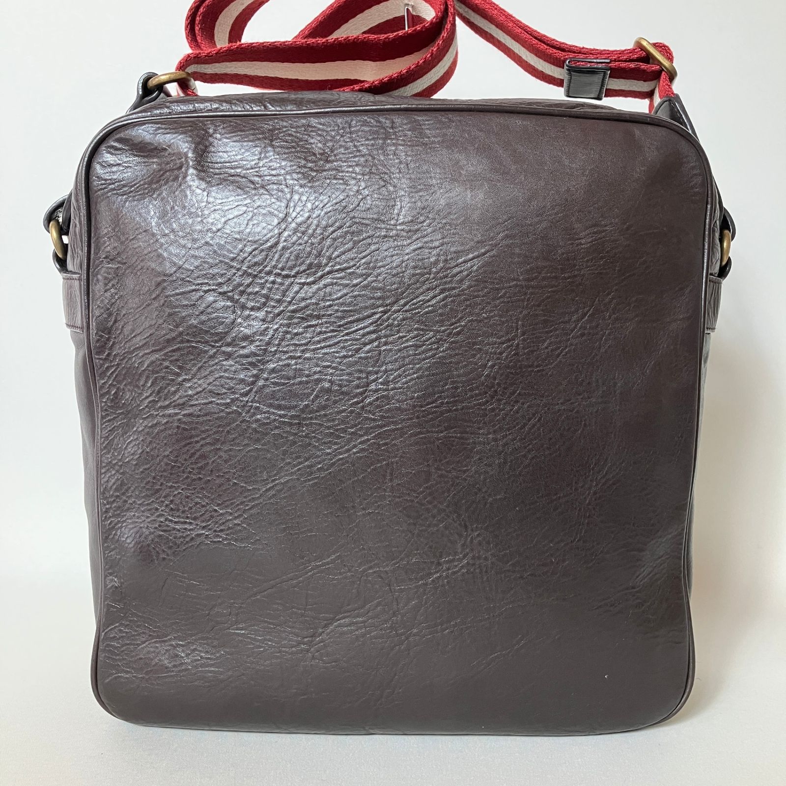 2512-168｜美品｜バリー ショルダーバッグ レザー ダークブラウン