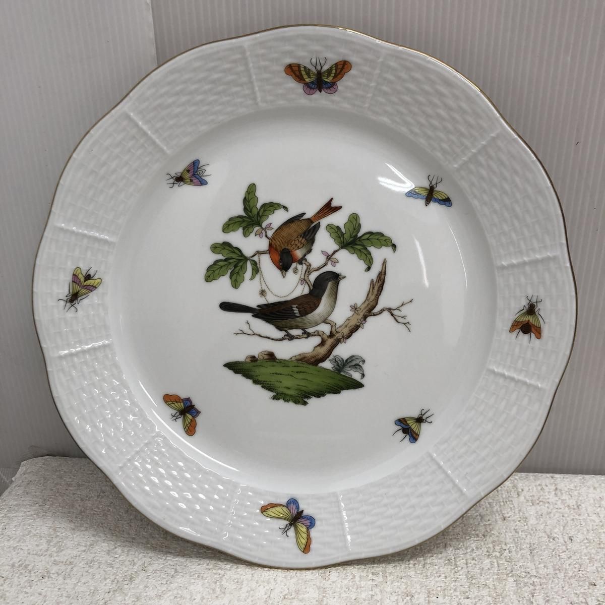 ヘレンド　ロスチャイルドバード　直径約28㎝大皿 ヘレンド ロスチャイルドバード 直径約28㎝大皿