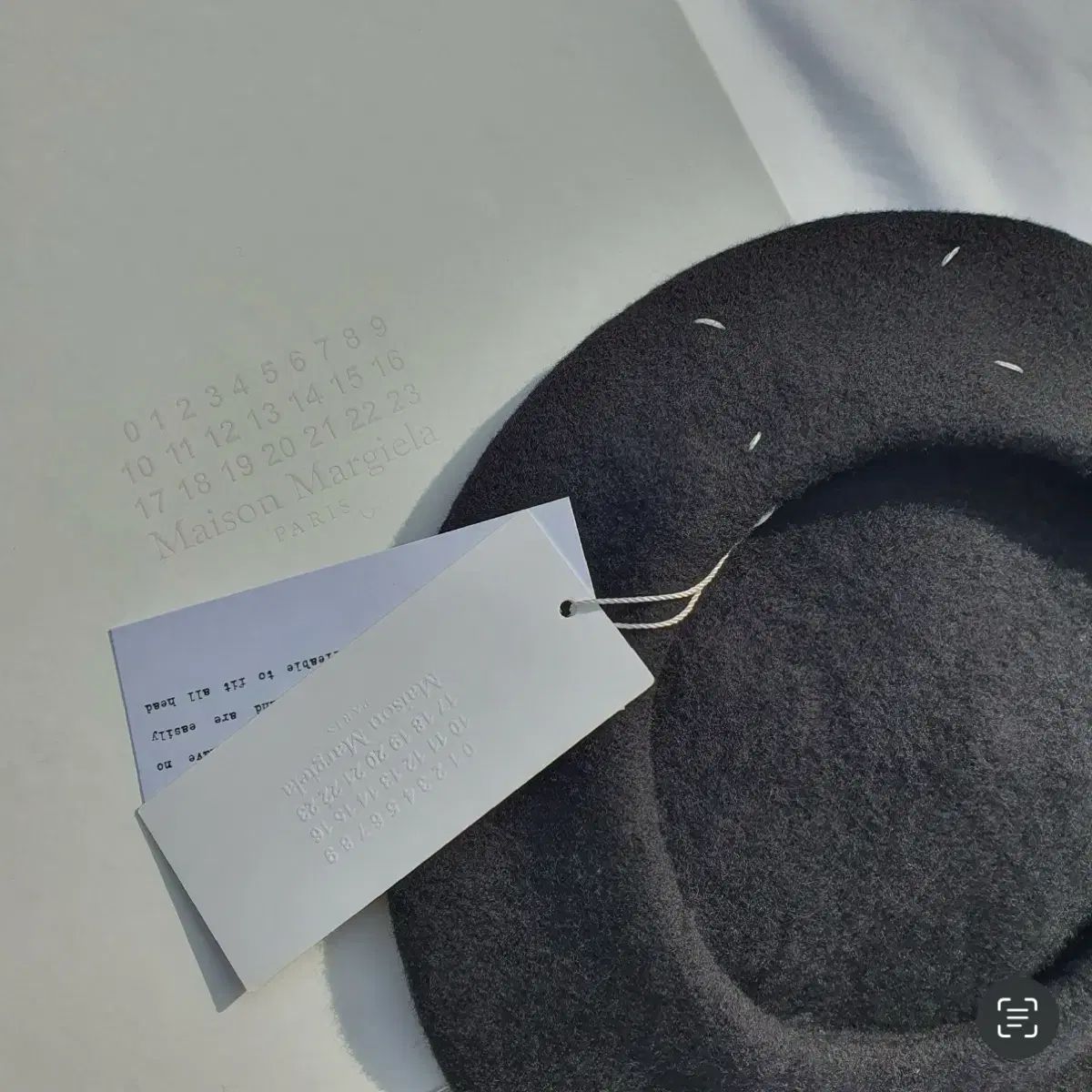 メゾン マルジェラ ベレー帽 ブラック