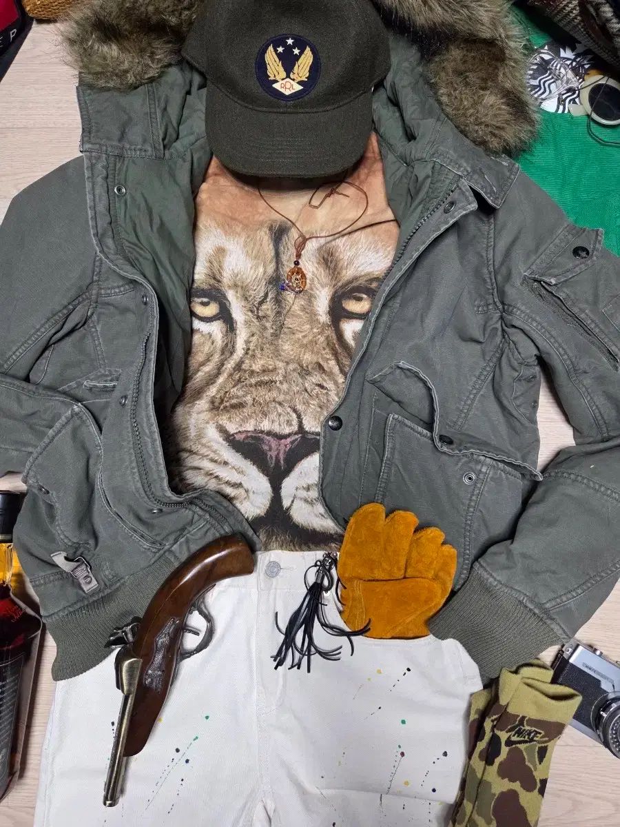 DIESEL ファー マウンテンパーカー ジャケット