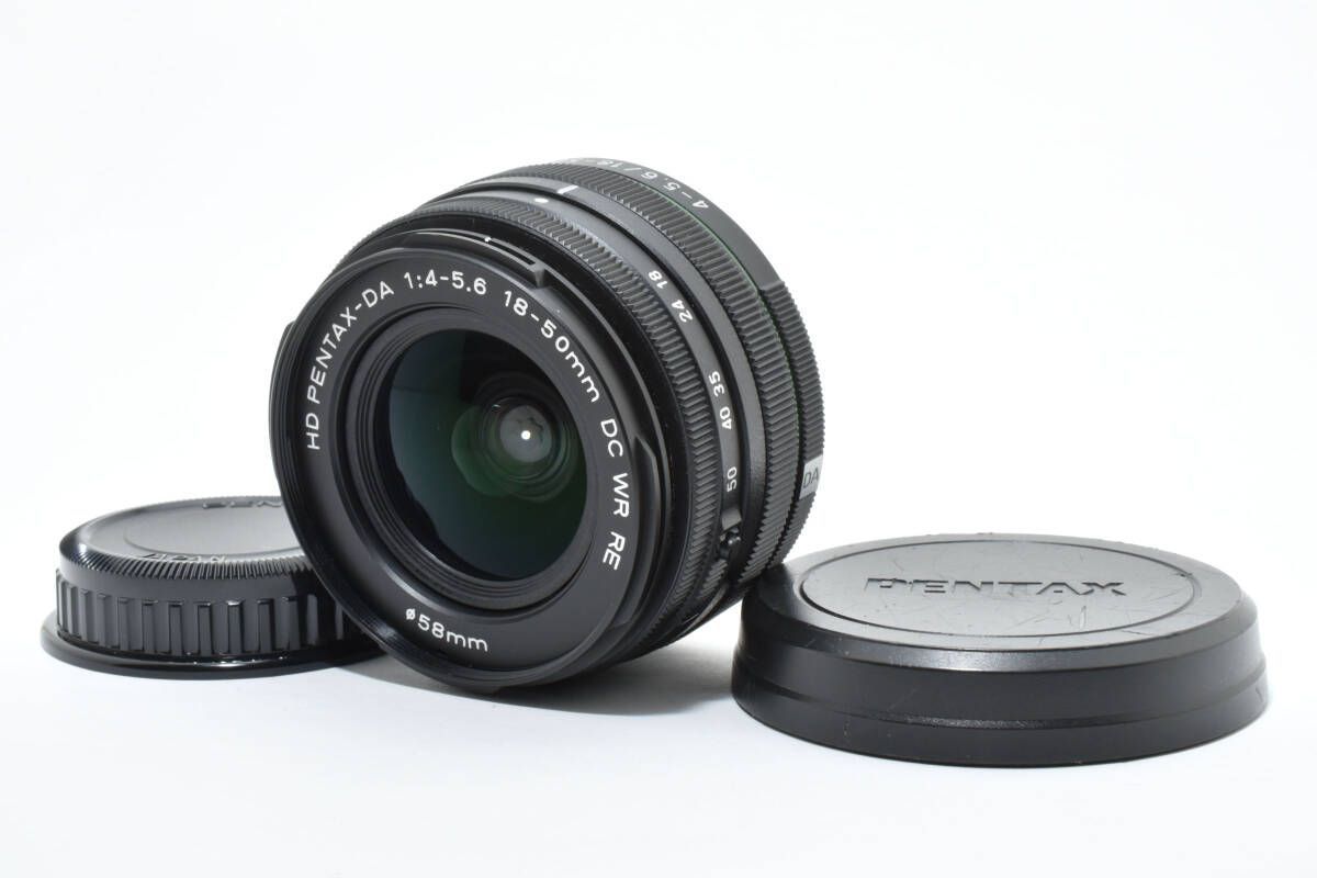 ペンタックス HD PENTAX DA 18 50 mm F 4 5 6 DC WR RE レンズフード キャップ付き 1037 j