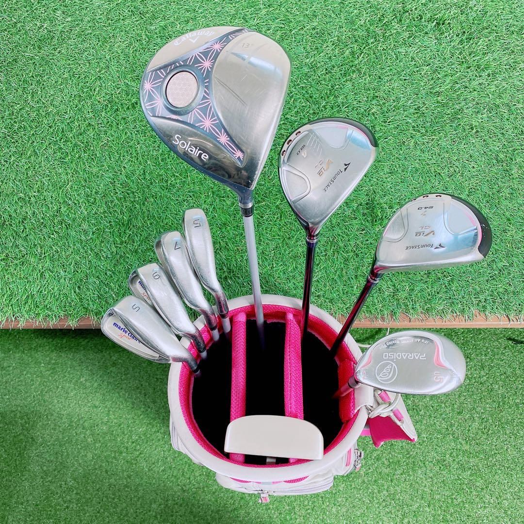 中古 ゴルフクラブ キャロウェイ ソレイル レディース キャロウェイ ソレイル クラブセット 8本組(1W,5W,H6,#7,#9,PW,SW,PT