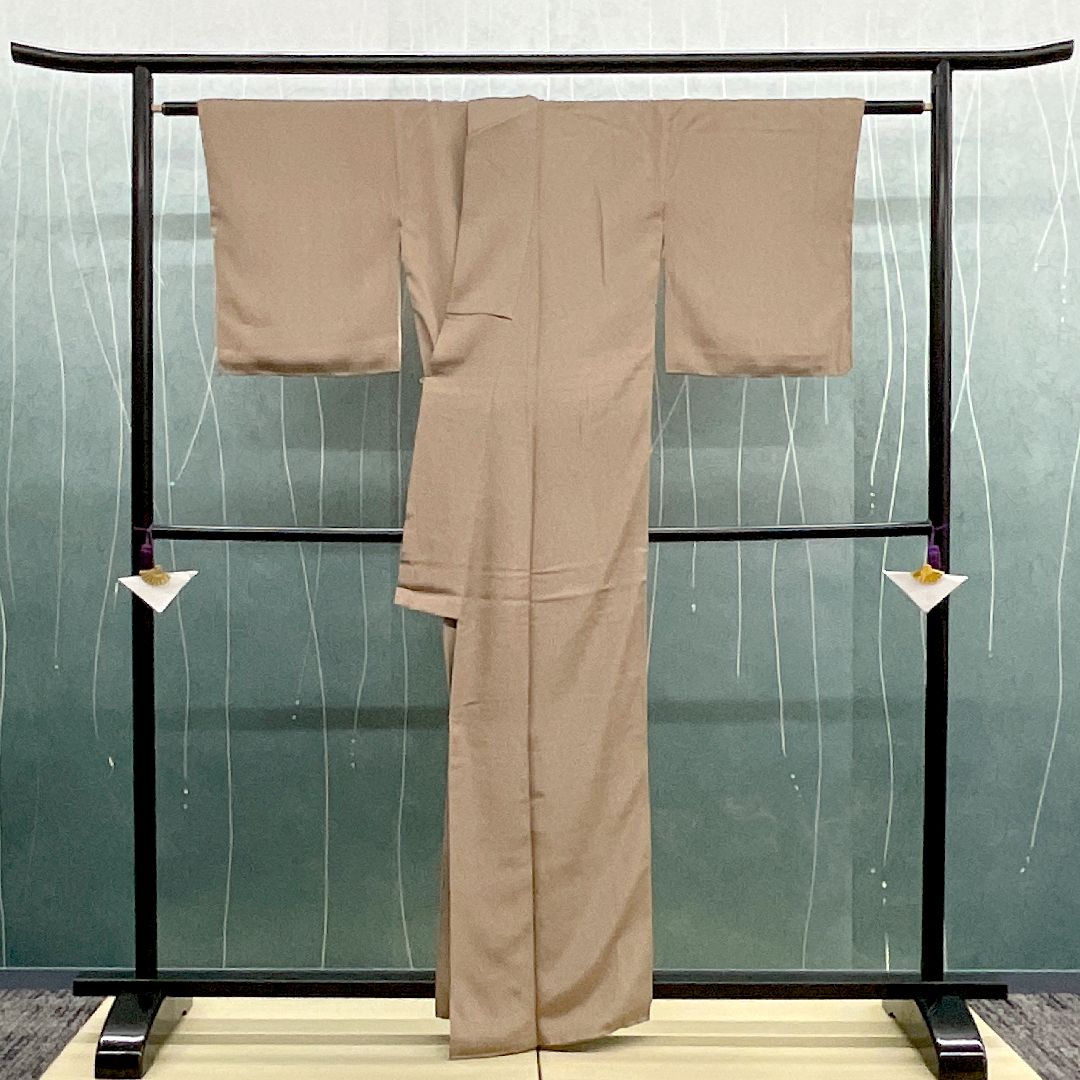 ｜適応身長 約161 cm リサイクル着物 鮫小紋 お稽古着 お茶席 8300-00020