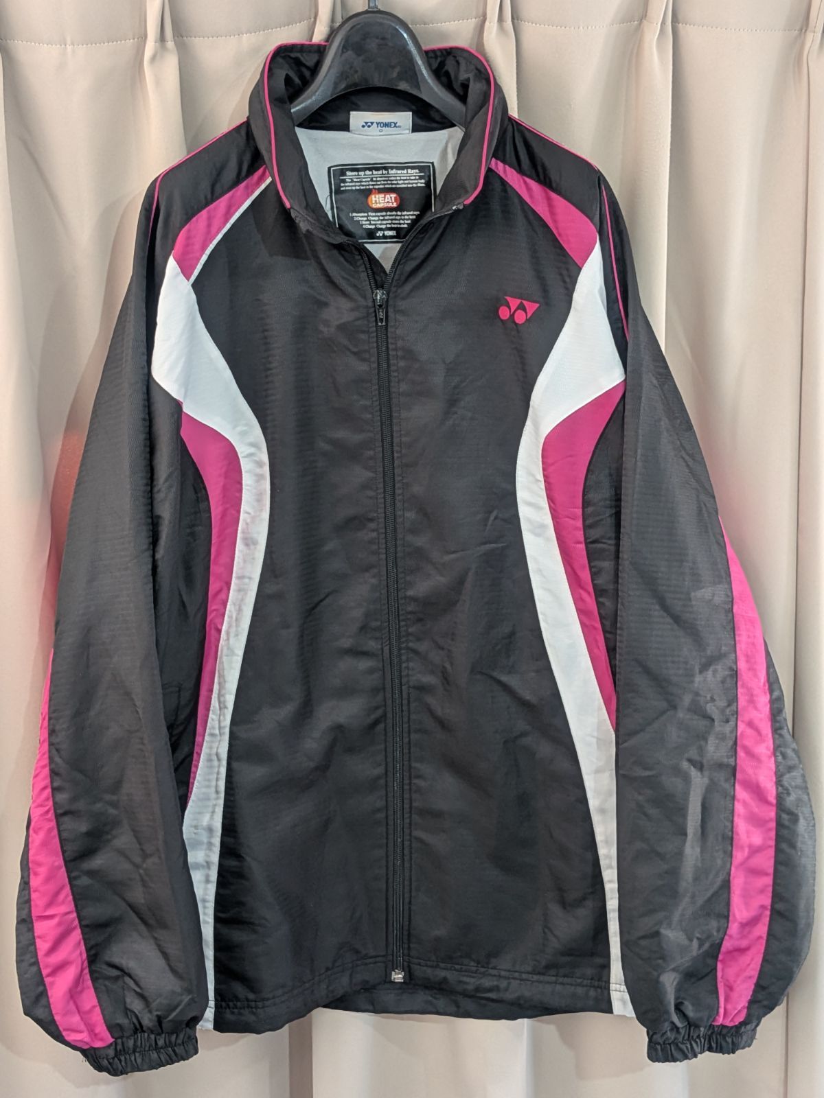 YONEX ヨネックス ヒートカプセル ウィンドブレーカー ジャケット O 黒