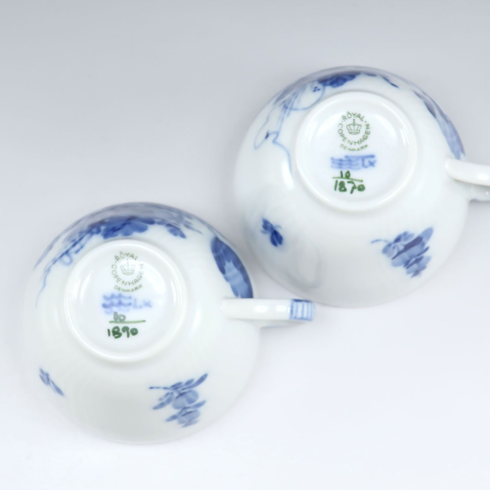  Royal Copenhagen ロイヤルコペンハーゲン ブルーフラワー カーブ カップ＆ソーサー×２ _ 食器 その他 キッチン 食器