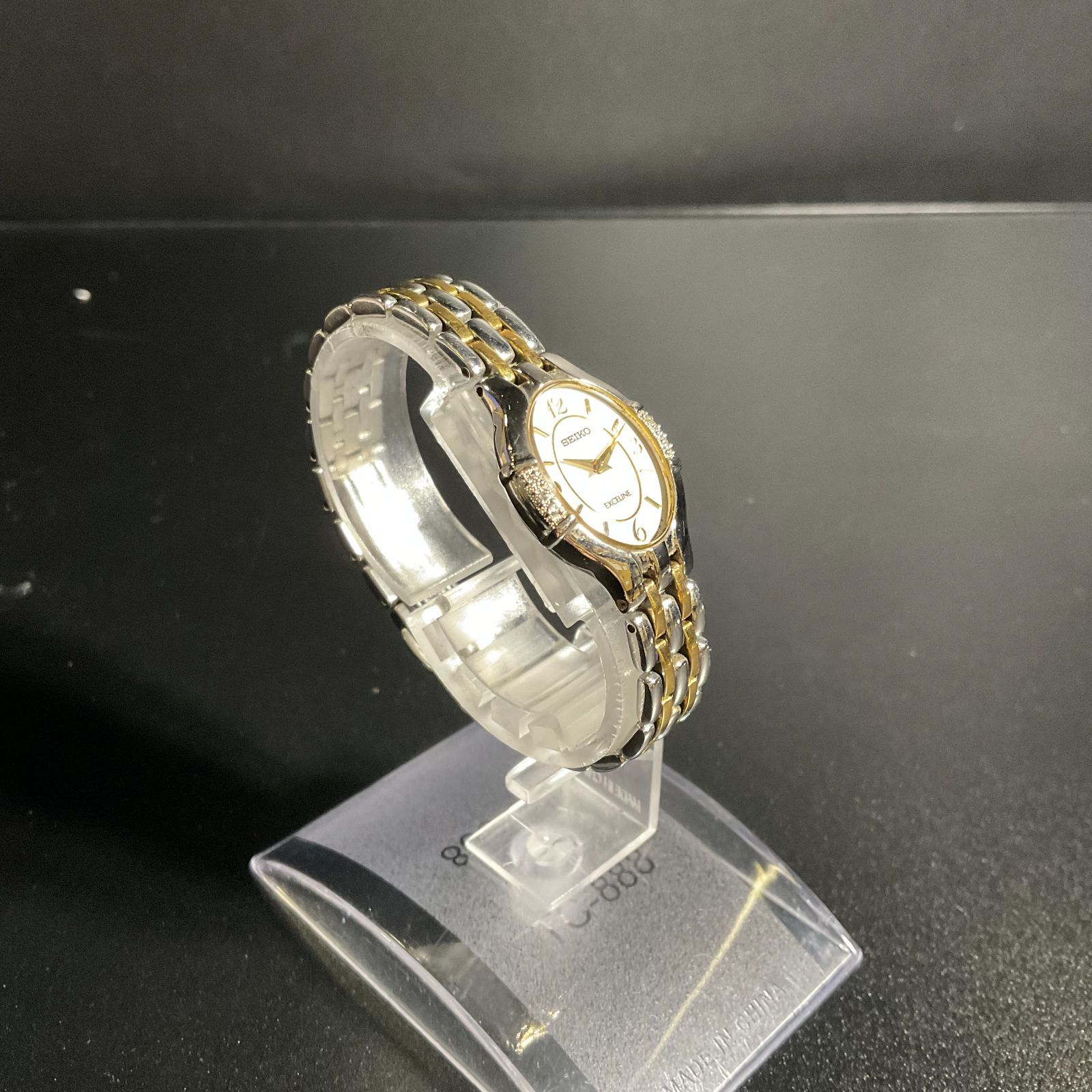 稼働 SEIKO EXCELINE 腕時計 14金ベゼル 新品レザー 632 セイコー EXCELINE 稼働 B25123186 - メルカリ