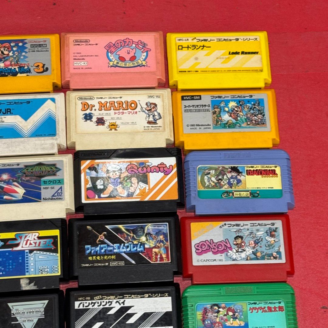 □任天堂 ファミリーコンピュータ ソフト まとめ売り ファミコンソフト