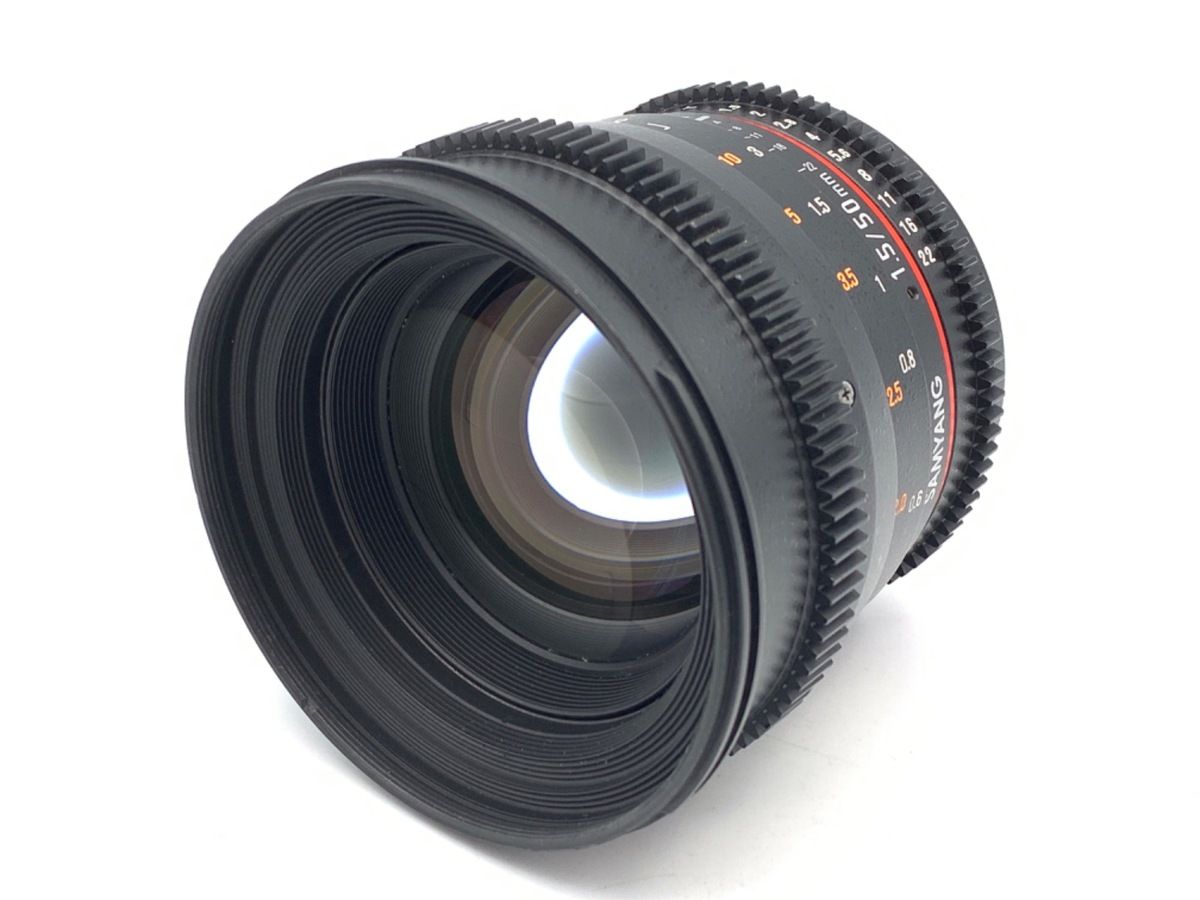  並品 サムヤン VDSLR 50 mm T 1.5 キヤノン AS UMC レンズ(単焦点) カメラ