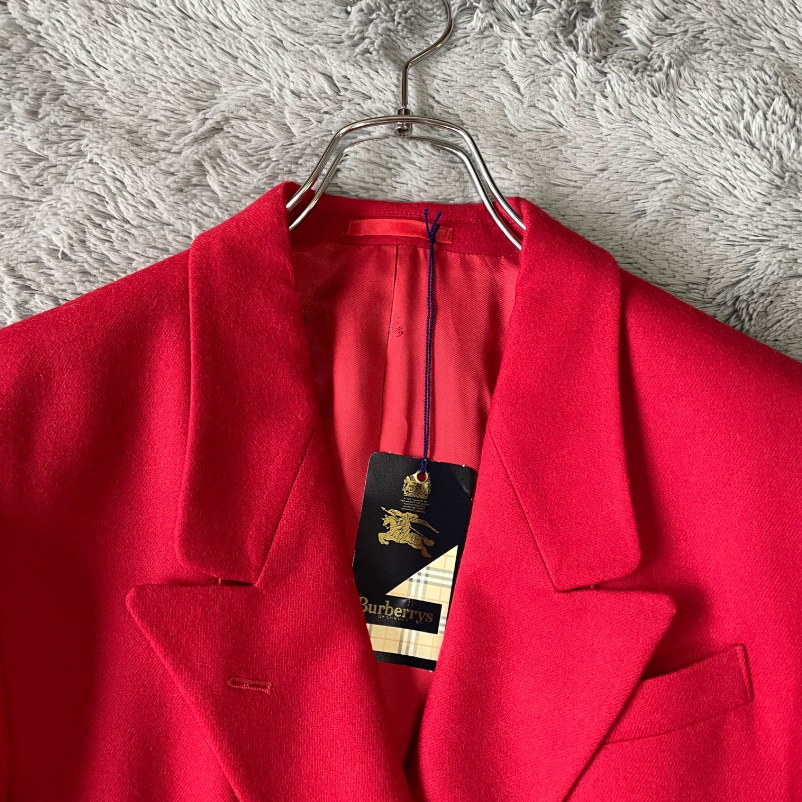 Burberrys ダブルブレスト テーラードジャケット レッド Burberrys ダブルブレスト テーラードジャケット レッド