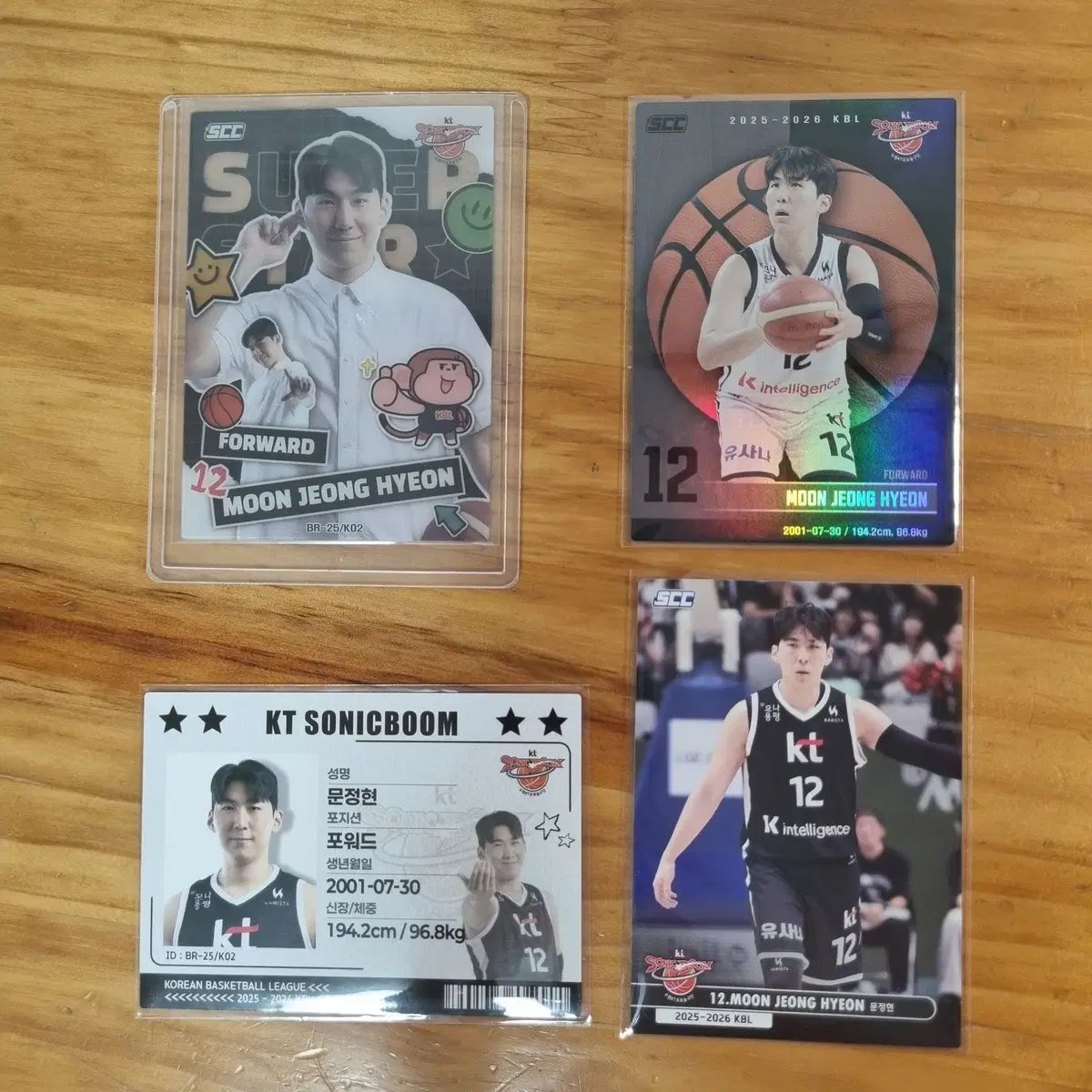 25 - 26 KBL カード SUWON KT ムン ジョンヒョン MUN JUNG HYUN SUPERSTAR ホロ IDカード ノーマル