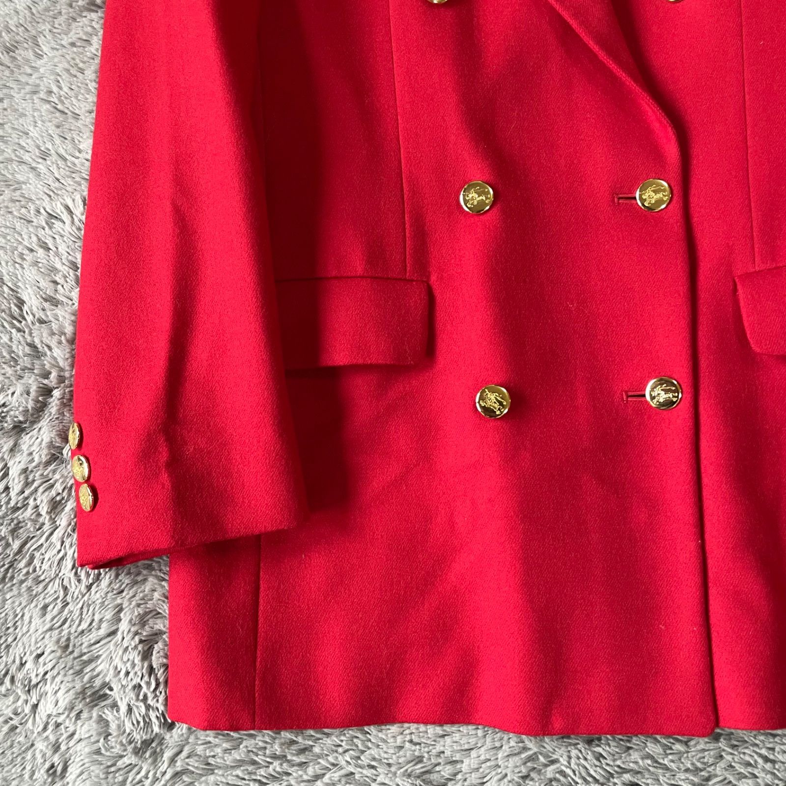 Burberrys ダブルブレスト テーラードジャケット レッド Burberrys ダブルブレスト テーラードジャケット レッド