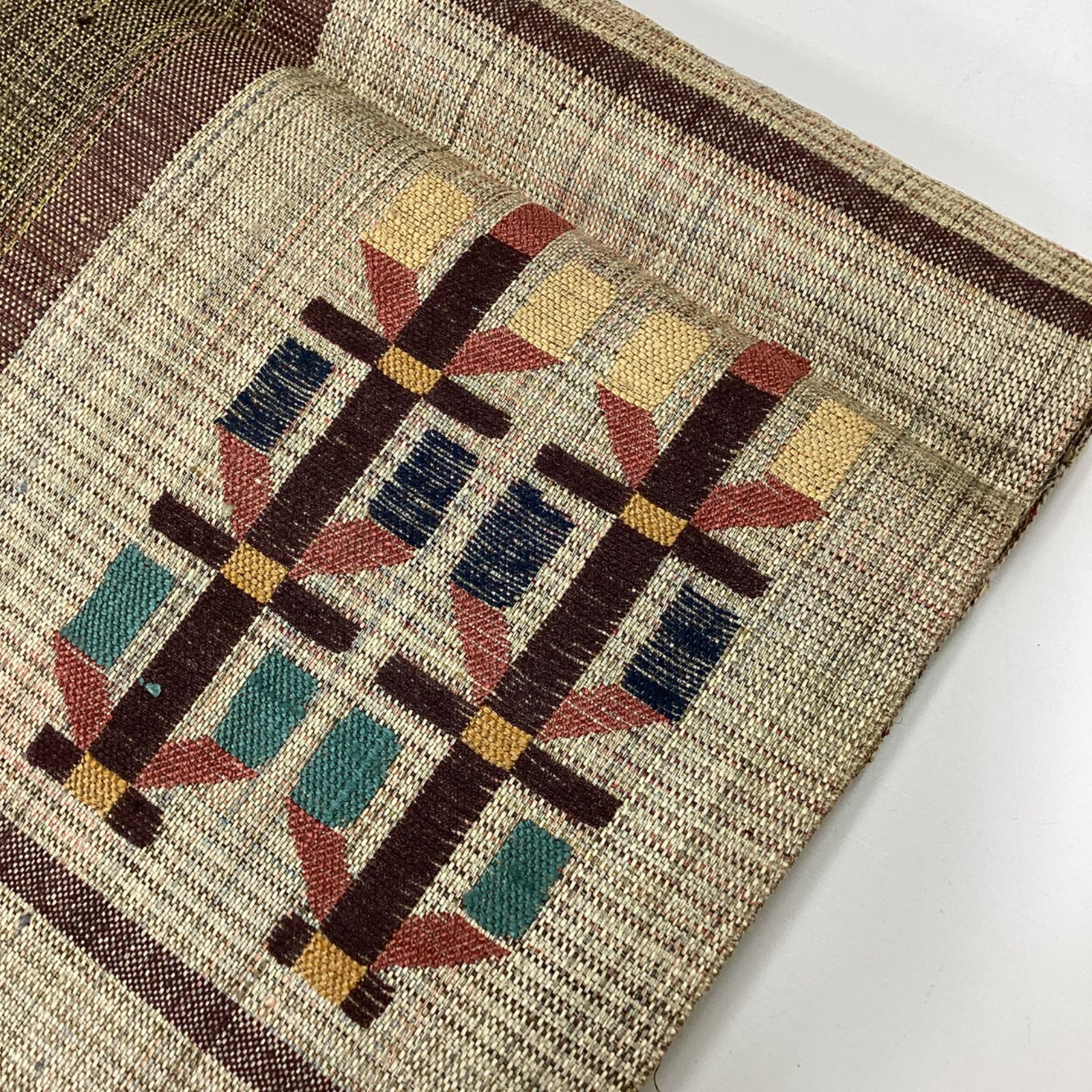 中古品 8寸名古屋帯 松葉仕立て 芯なし 正絹 R223 - メルカリ