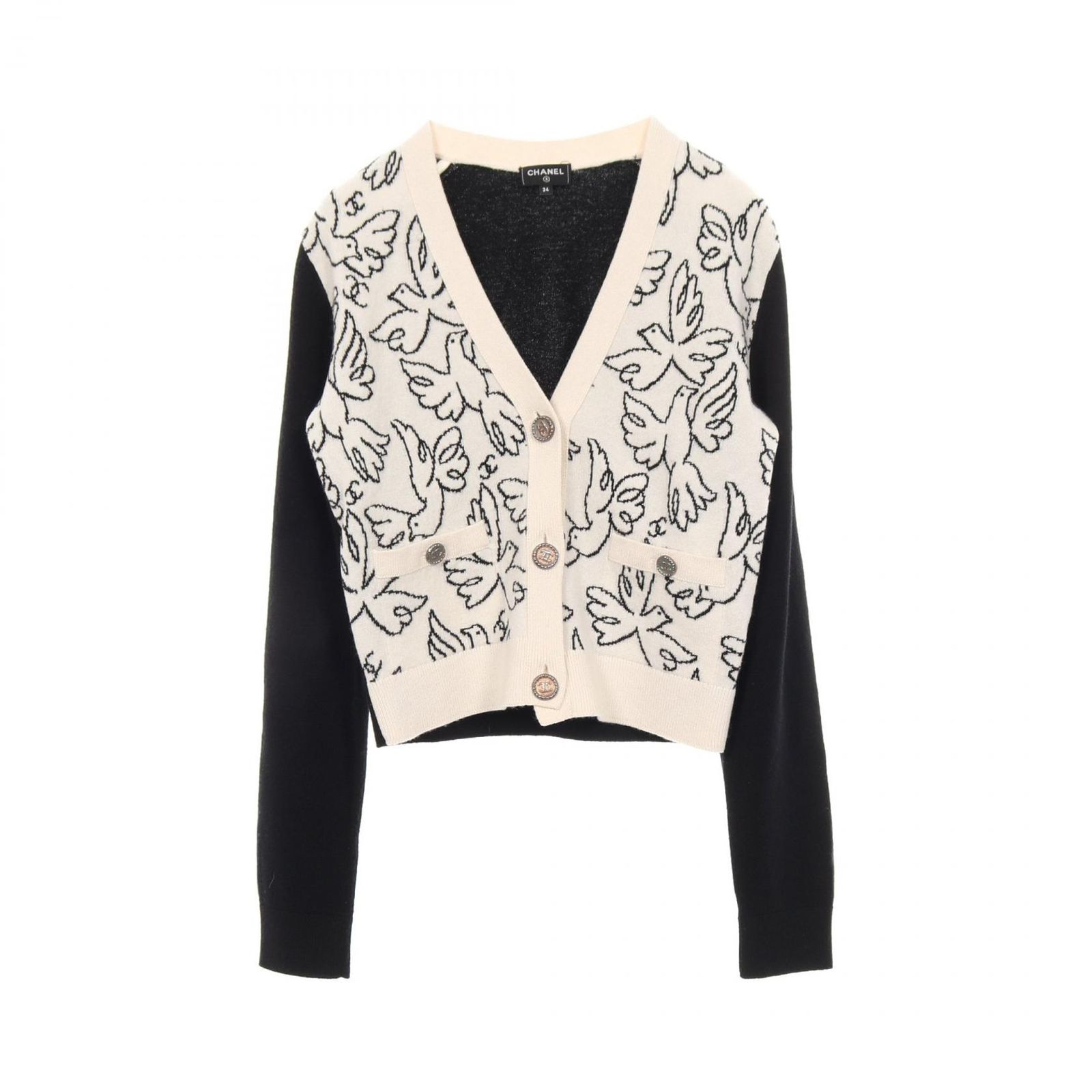 CHANEL シャネル ココマークボタン ニット カーディガン