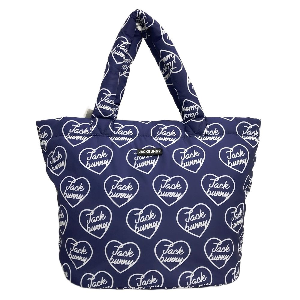 JACK BUNNY ジャックバニー 2025年モデル ロッカーバッグ トートバッグ ハート柄 ブルー系 ゴルフウェア ストスト