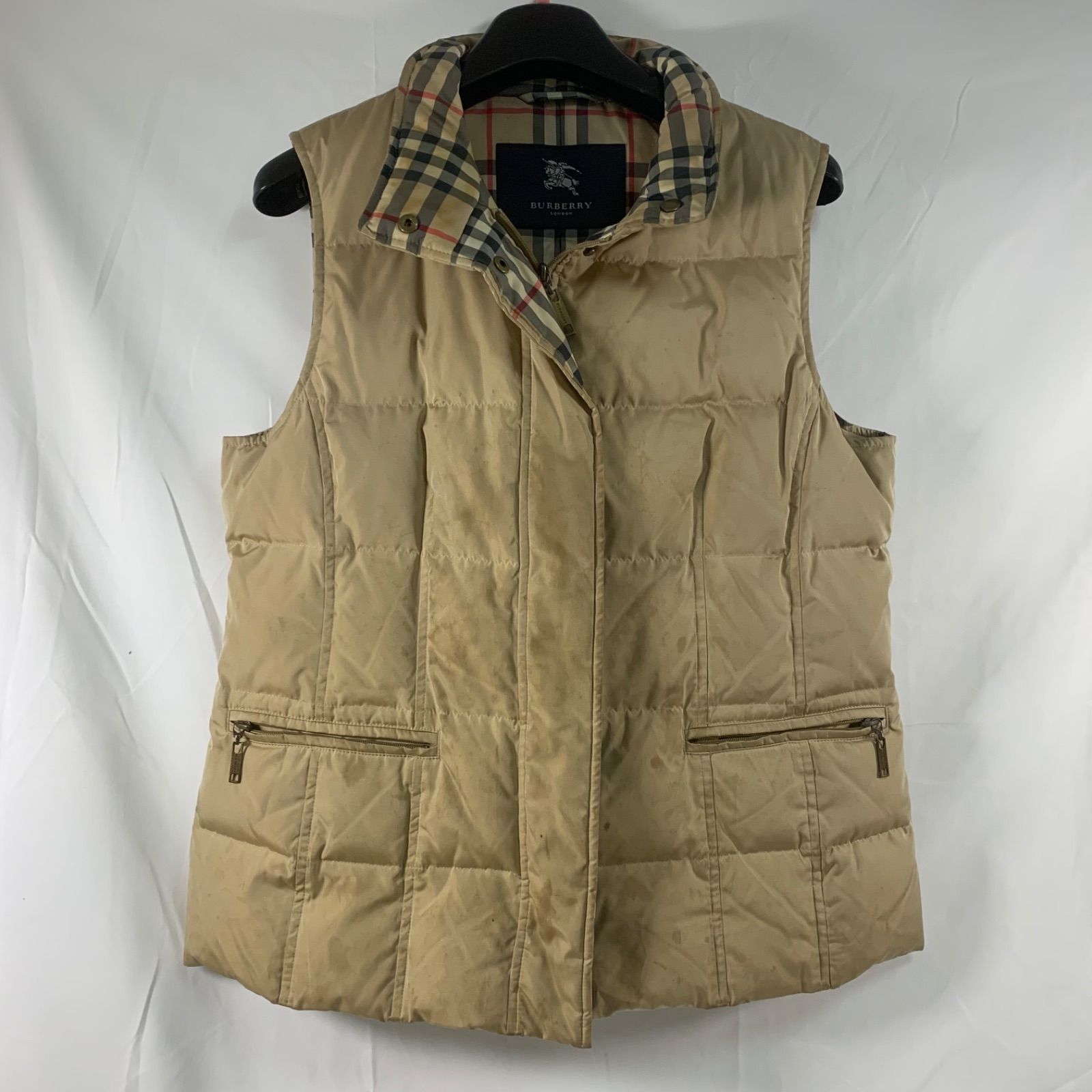 S0107-2-2 BURBERRY バーバリー キルティングベスト ノバチェック