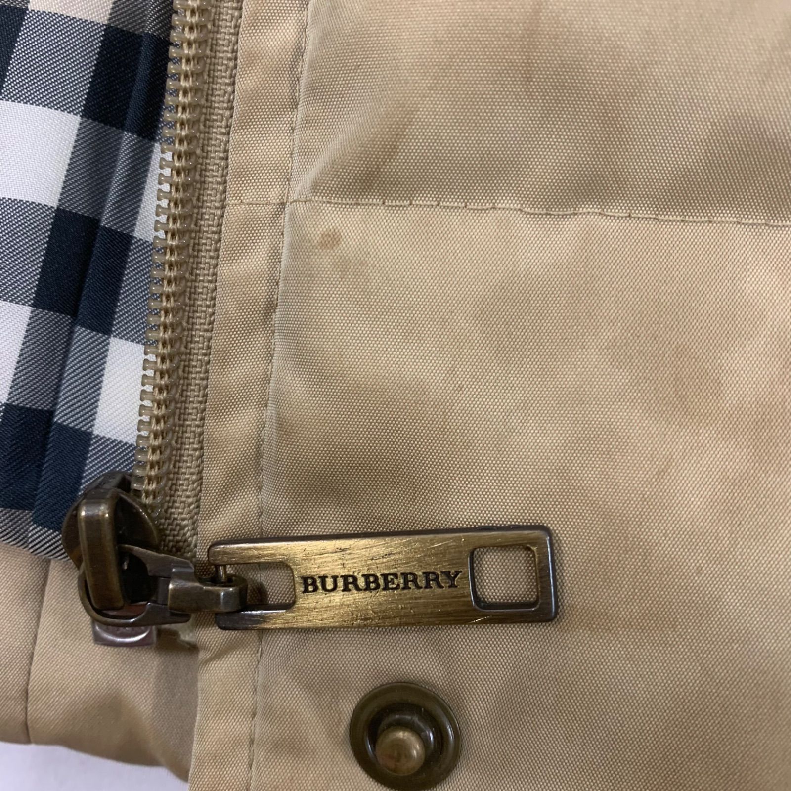 S0107-2-2 BURBERRY バーバリー キルティングベスト ノバチェック