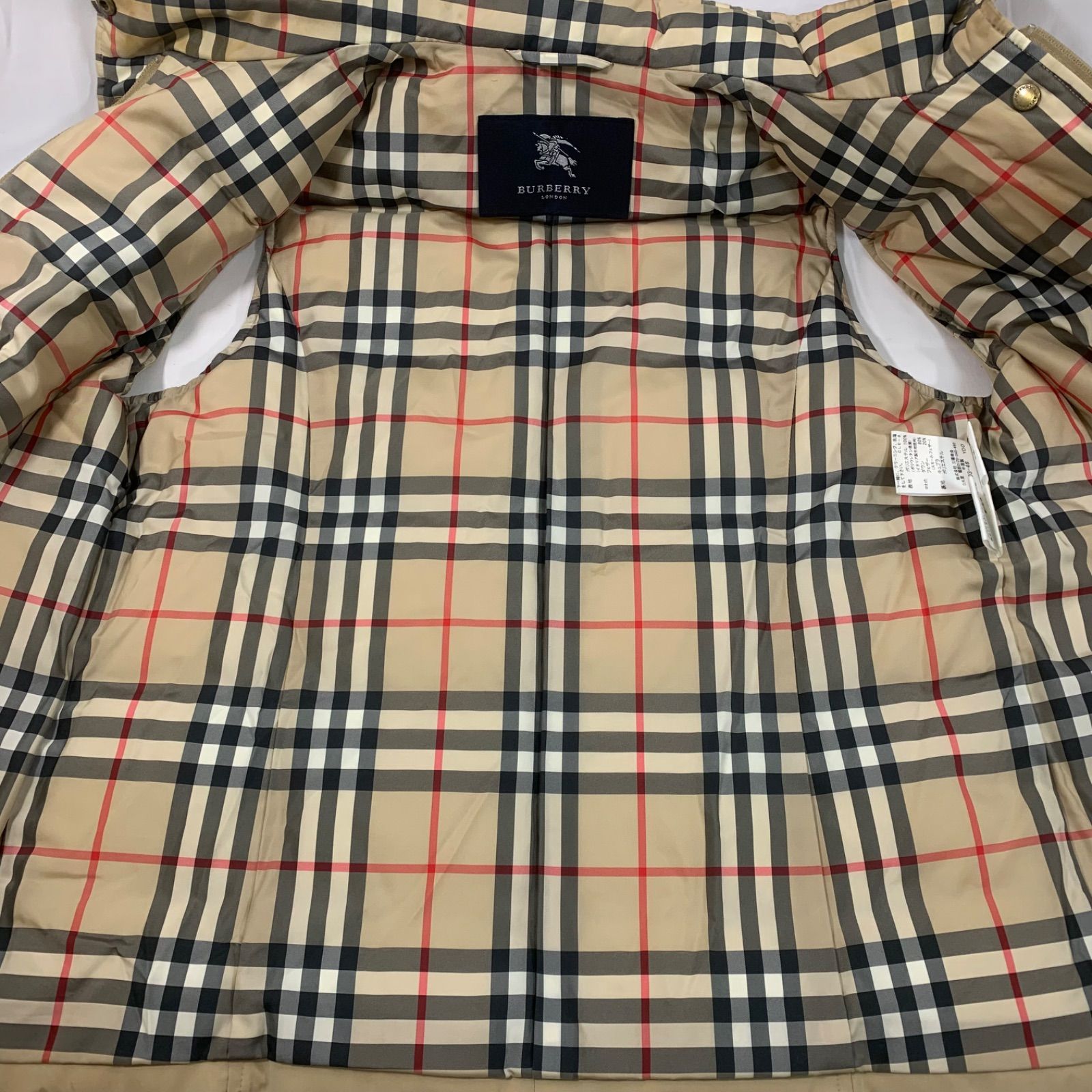 S0107-2-2 BURBERRY バーバリー キルティングベスト ノバチェック