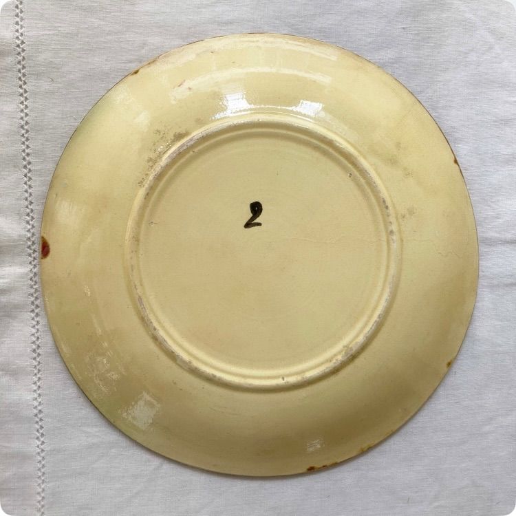 優雅な葉っぱ模様 1900年頃