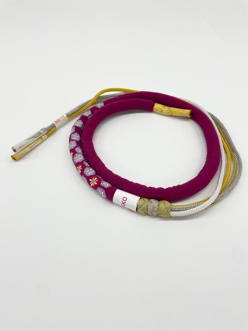 振袖用帯締め 桂由美 IKKO 丸ぐけ 飾り付き 5本おまとめ出品 正絹 zz