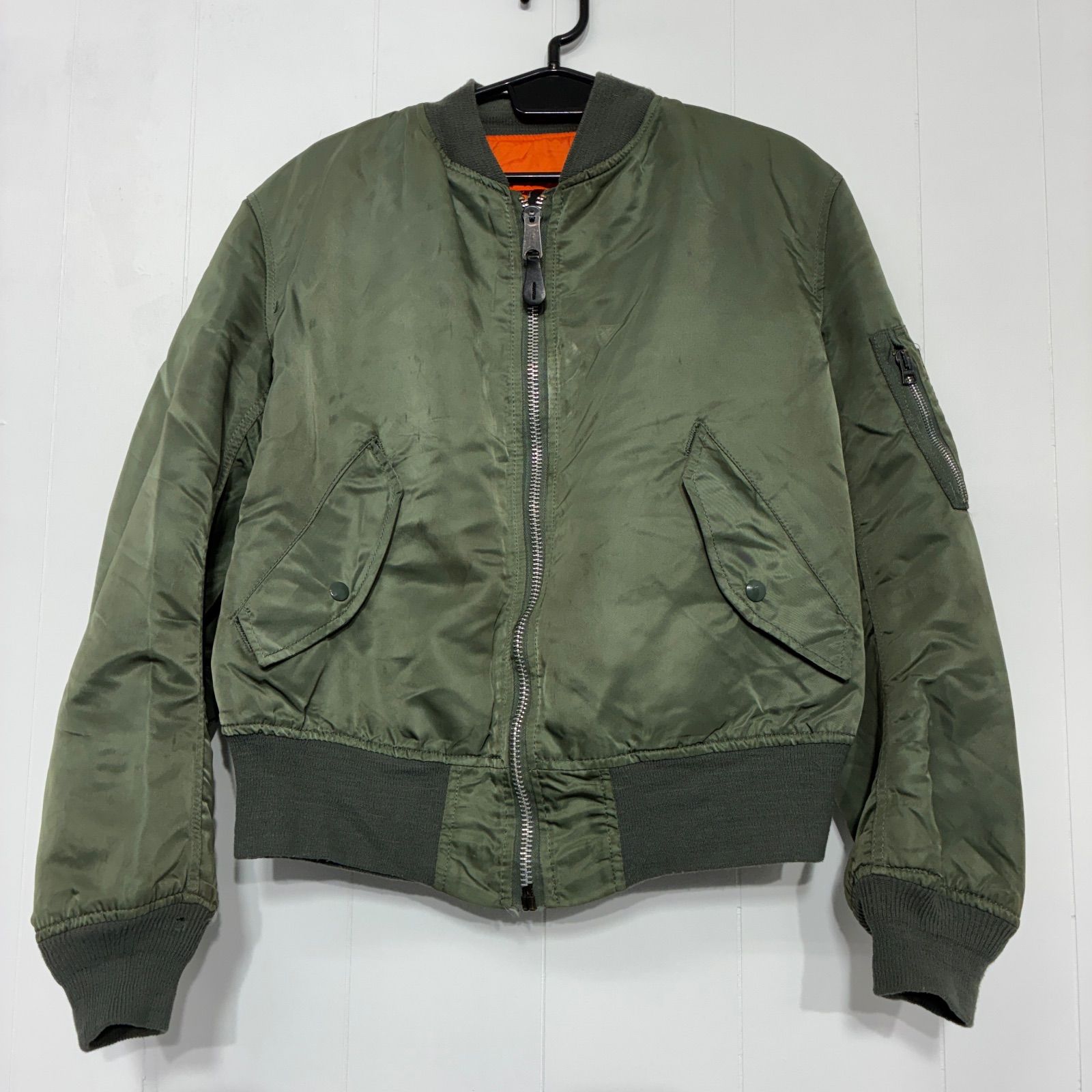 アルファ ma-1 フライトジャケット カーキ M