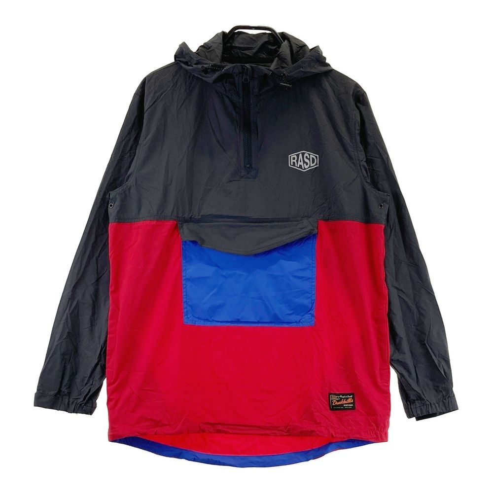 サイズ L ROUGH-SWELL ラフアンドスウェル RSM-20088 ハーフジップ長袖 ナイロンジャケット グレー系 ゴルフウェア メンズ ストスト