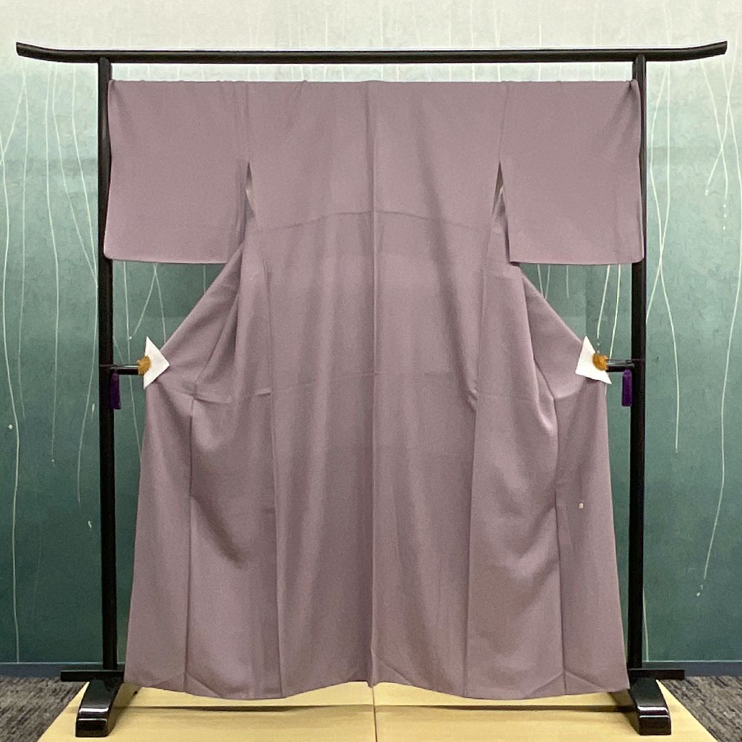 ｜適応身長 約161 cm リサイクル着物 鮫小紋 お稽古着 お茶席 8300-00022