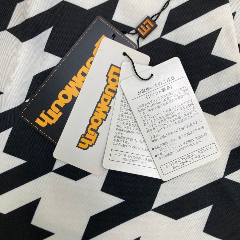 サイズ：S LOUD MOUTH ラウドマウス スカート 千鳥柄 ブラック系