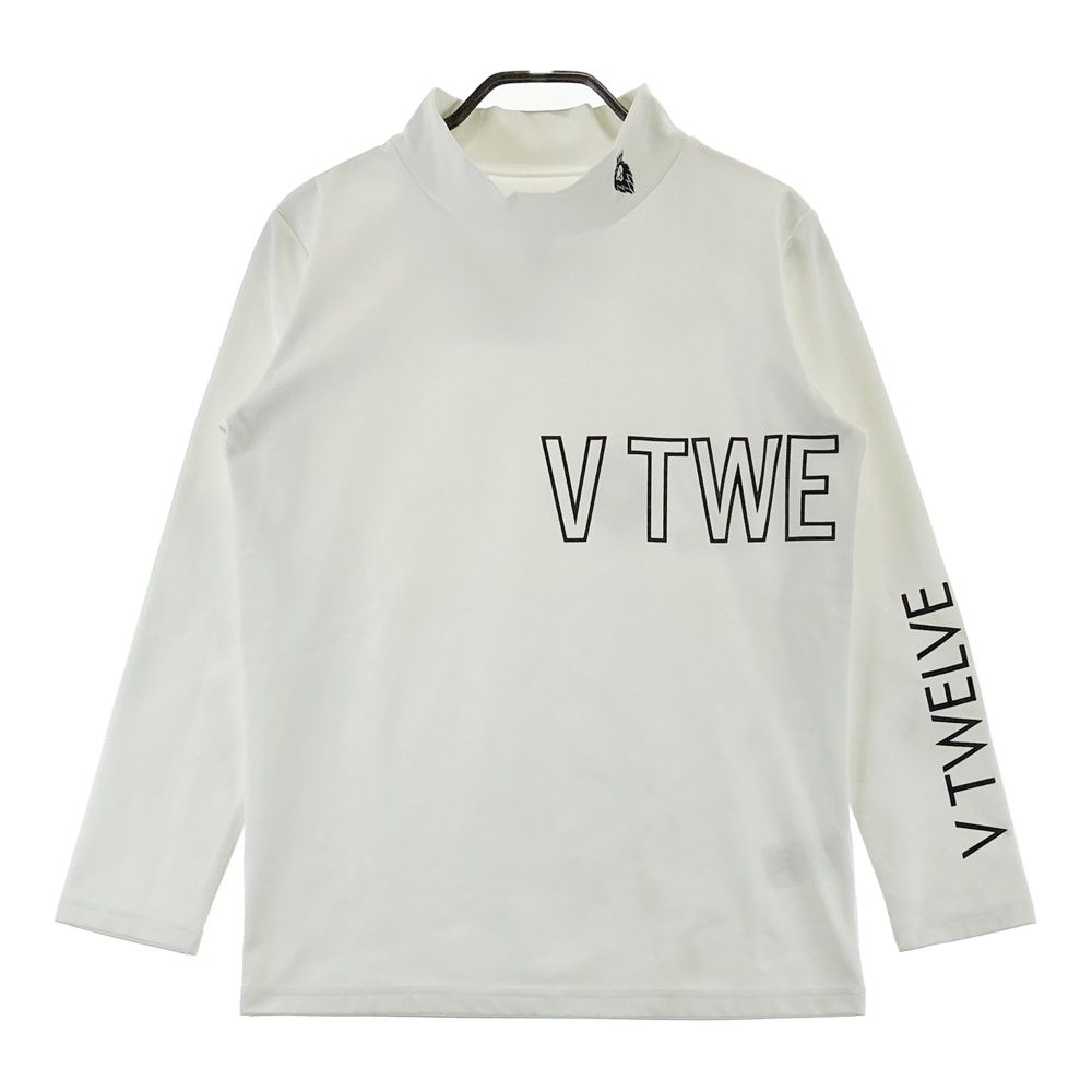 サイズ 1 V 12 ヴィトゥエルヴ ハイネック 長袖Tシャツ ホワイト系 ゴルフウェア レディース ストスト