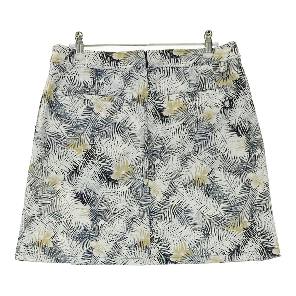 新品　Munsing Wear 総柄　スカート　L サイズ：13 MUNSING WEAR マンシングウェア ストレッチスカート リーフ