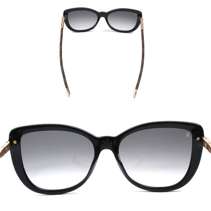 LOUIS VUITTON ルイ ヴィトン シャルロット モノグラム サングラス ブラック Z 0781 E 55□17-140 1107 ユニセックス