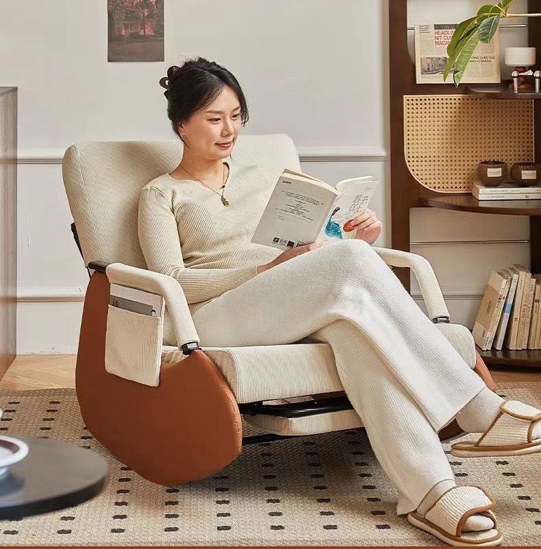 大好評 リクライニングチェア ロッキングチェア チェア 椅子 足置き調整 リビング インテリア 新生活 肘掛 読書椅子 いす イス 肘掛け 一人用ソファ ソファー リラ