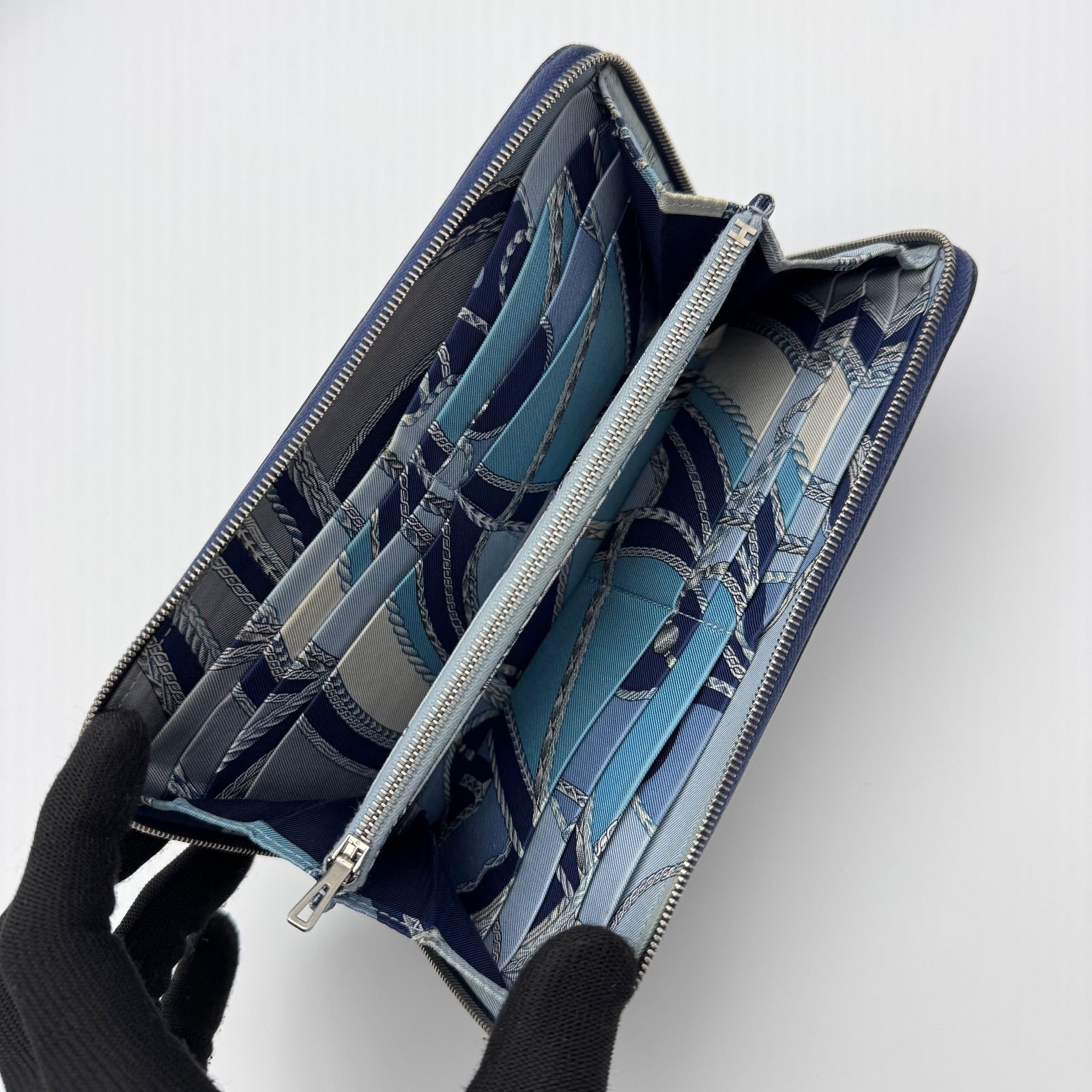 エルメス HERMES 長財布 アザップ ロング シルクイン ラウンドジップ
