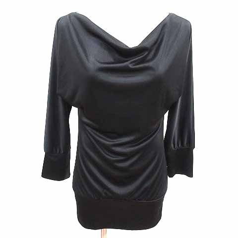 ルスーク Le souk カットソー ドレープ ドルマンスリーブ 七分袖 38 M