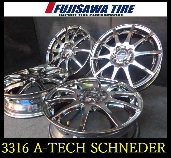 3316 B▲ ▲A-TECH ホイール▲15 x 4.5 J 4穴 PCD 100 43▲4本