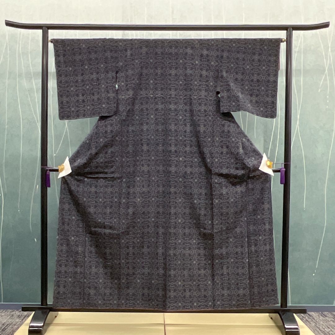 ｜適応身長 約161 cm リサイクル着物 紬 8300-00024