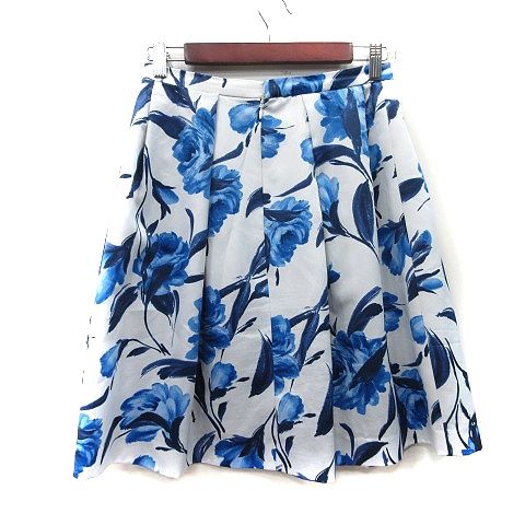 ストロベリーフィールズ STRAWBERRY-FIELDS フレアスカート ひざ丈 花