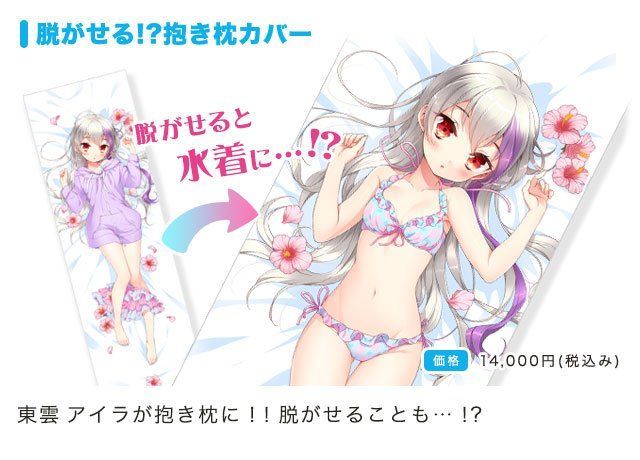 東雲アイラ 脱がせる!?抱き枕カバー 「グリモア〜私立グリモワール魔法