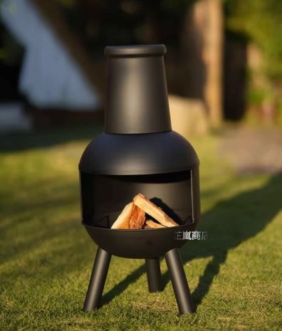 屋外暖炉 家庭用バーベキューコンロ 薪 炭両用 庭 民宿向け 焚き火台