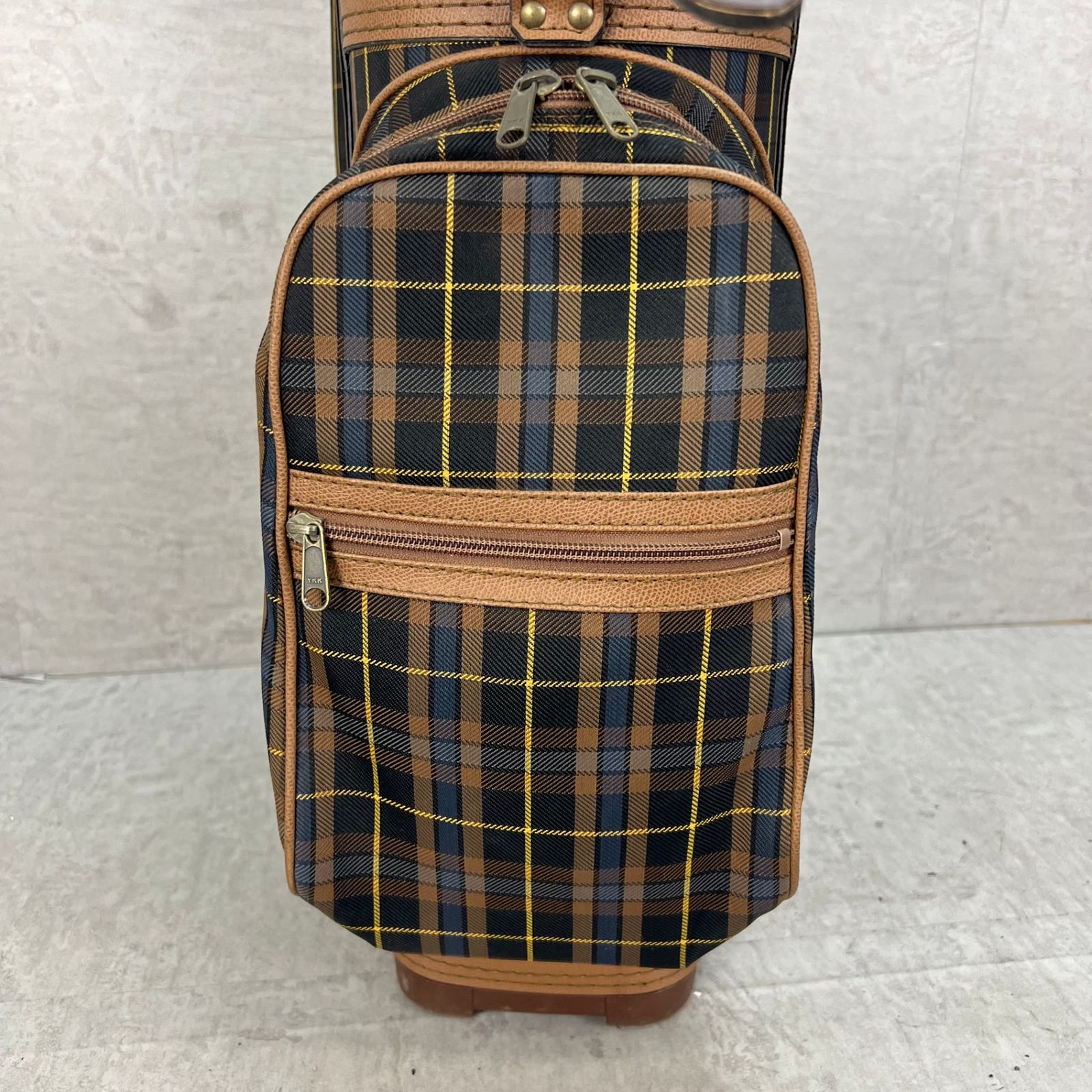  ミズノ ゴルフ キャディバッグ ヘッドカバー カート式 約８型 チェック柄 Mizuno キャディバッグ ゴルフバッグ キャディバッグ ゴルフ