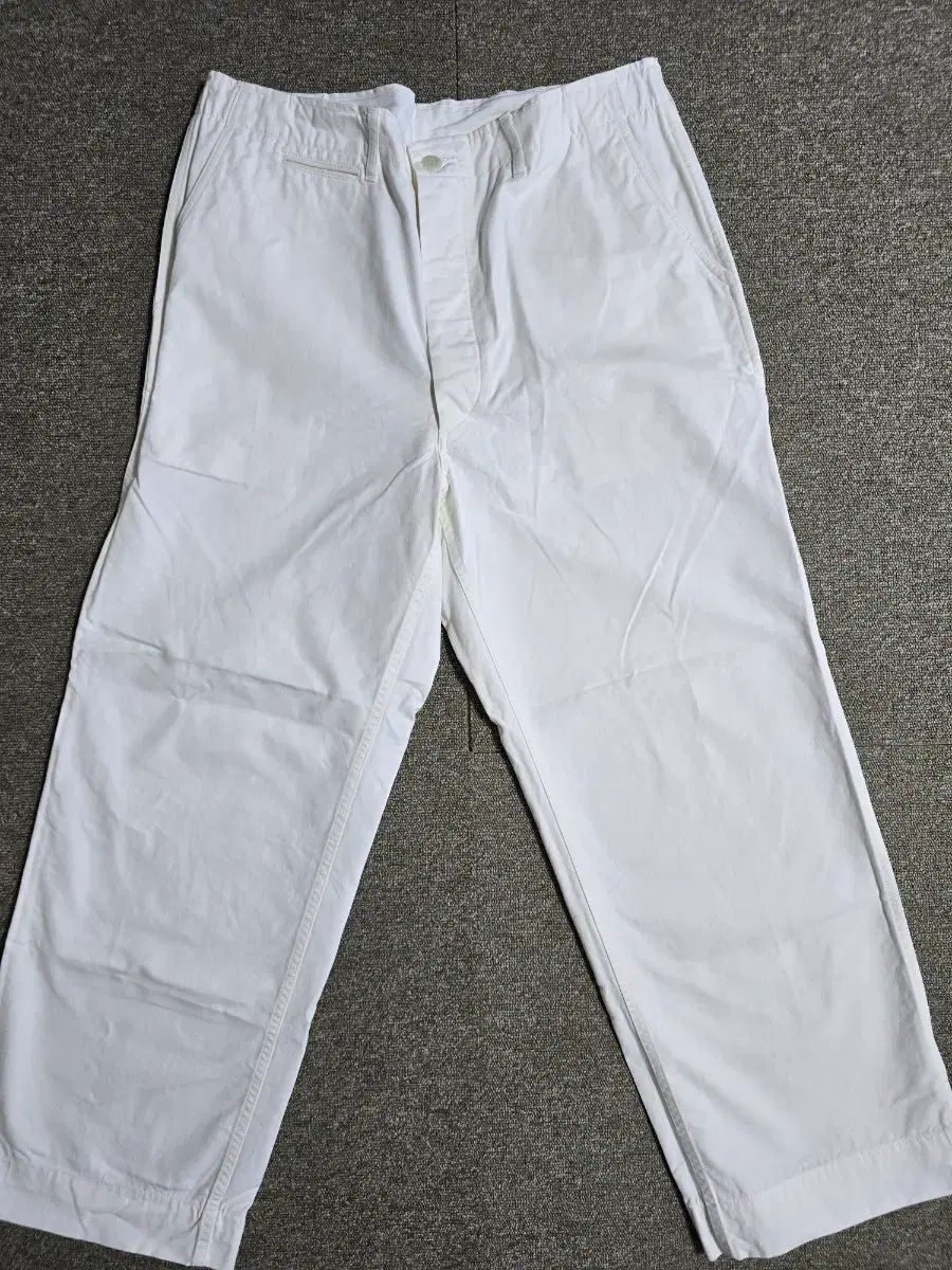 タイムウォーンクロージング At Last-Co アットラスト ワークパンツ36 白3 ズボン ブッチャープロダクツ