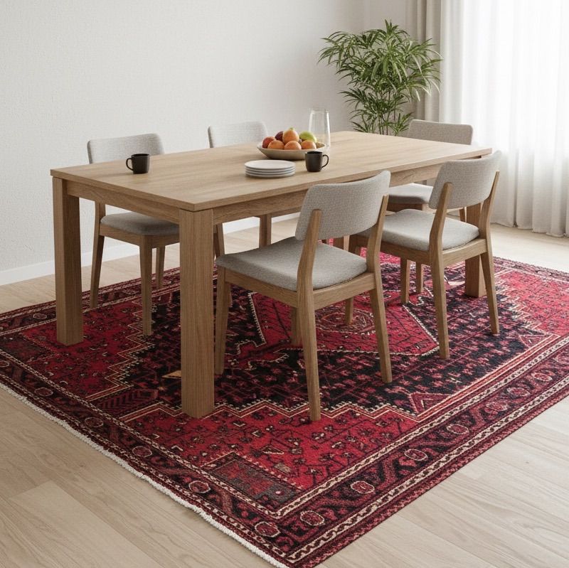 トライバルラグ ハメダン産 本物 手織り ペルシャ絨毯 アンティーク調