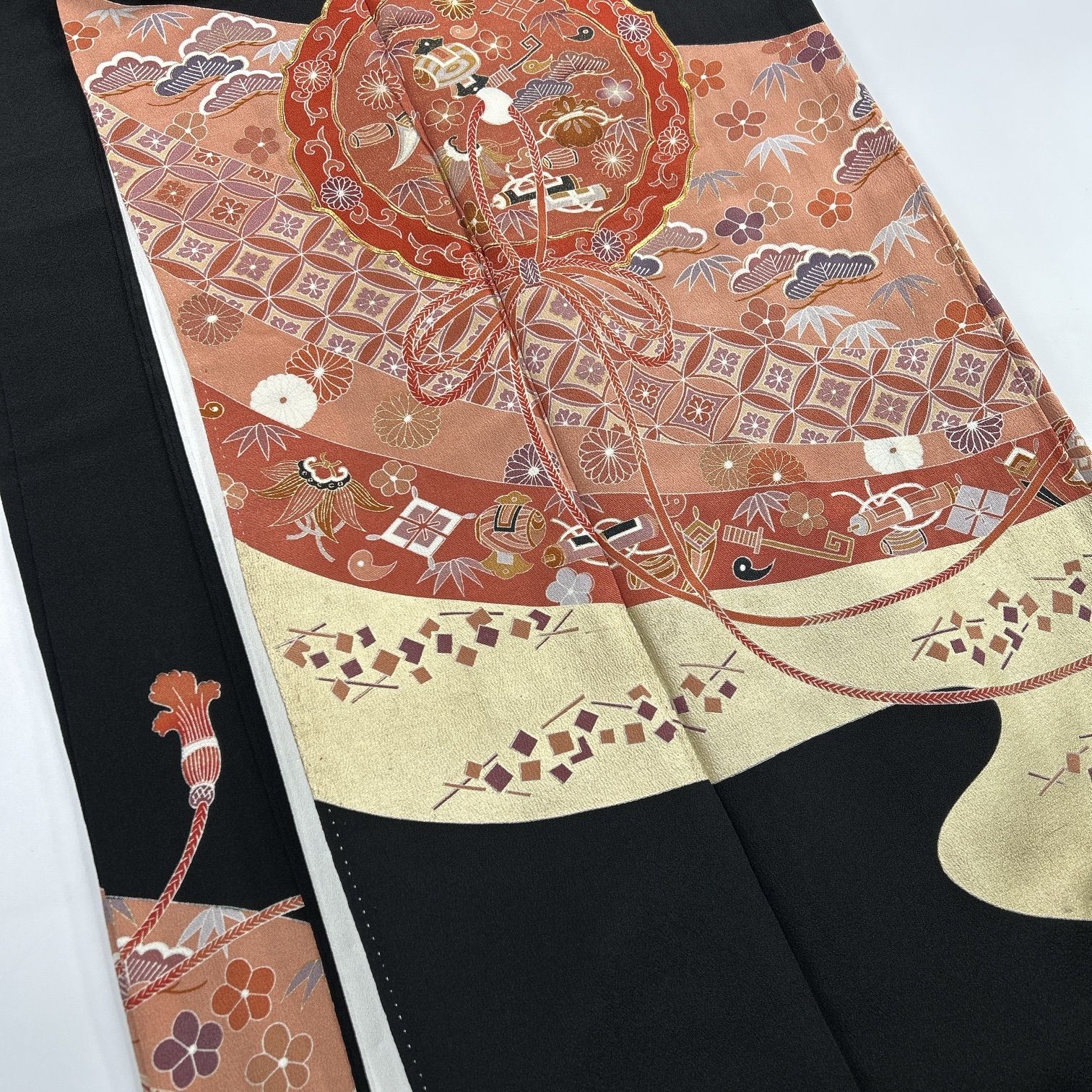 黒留袖 5枚 正絹 着物まとめ売り 同梱購入歓迎 リメイク用 着付け練習